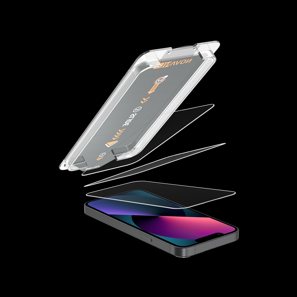 NOVANL 3er-Pack Displayschutzfolie für iPhone 13 Pro Max mit Installationskit