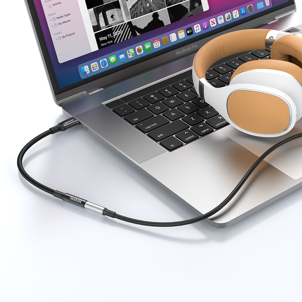 NOVANL SoundFusion AUX-Eingang auf USB-C (12 cm)