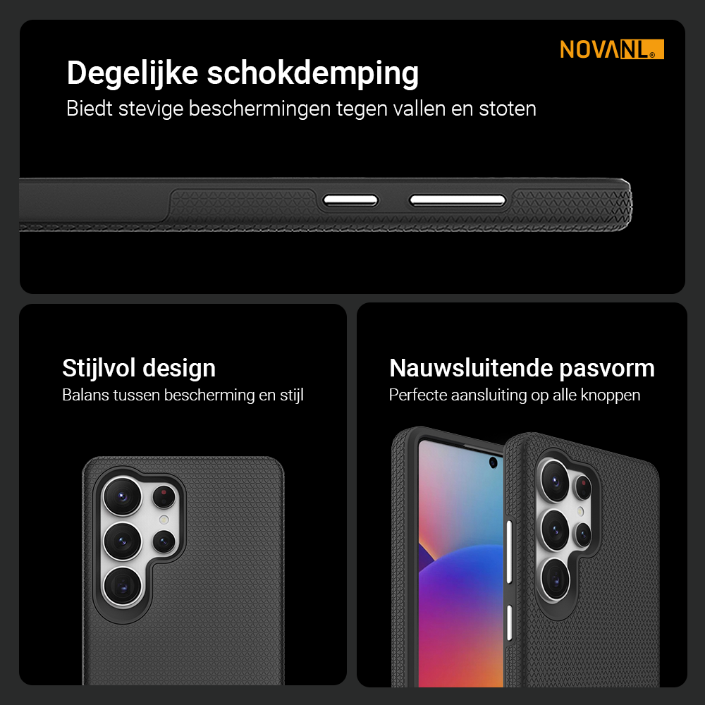 NOVANL GripArmor Hoesje Samsung Galaxy S25 Ultra