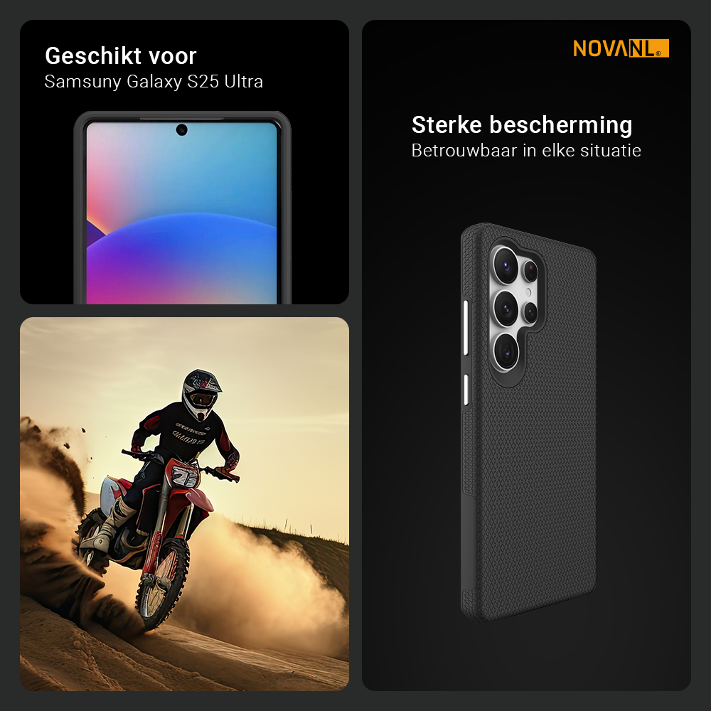 NOVANL GripArmor Hoesje Samsung Galaxy S25 Ultra