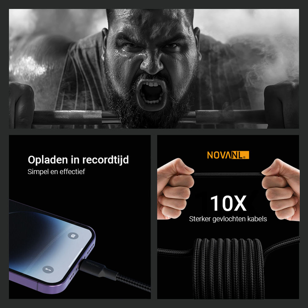 NOVANL SpeedCharge USB C auf USB C Kabel 60W