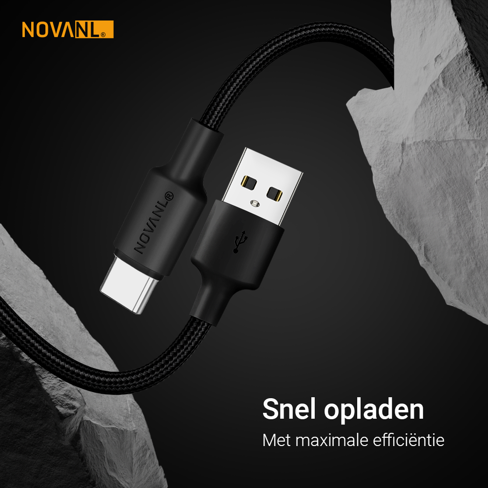 NOVANL SpeedCharge USB A auf USB-C Kabel 12W