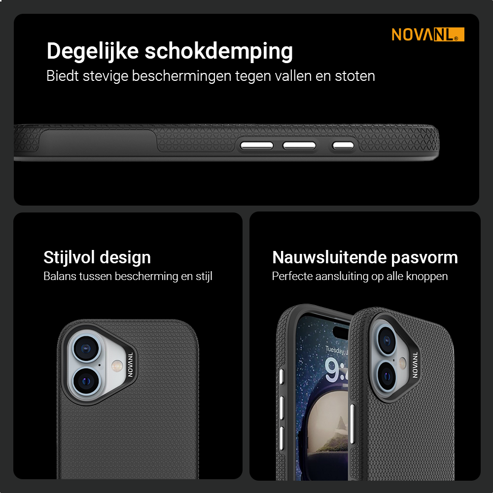 NOVANL GripArmor-Tasche für iPhone 15 Plus
