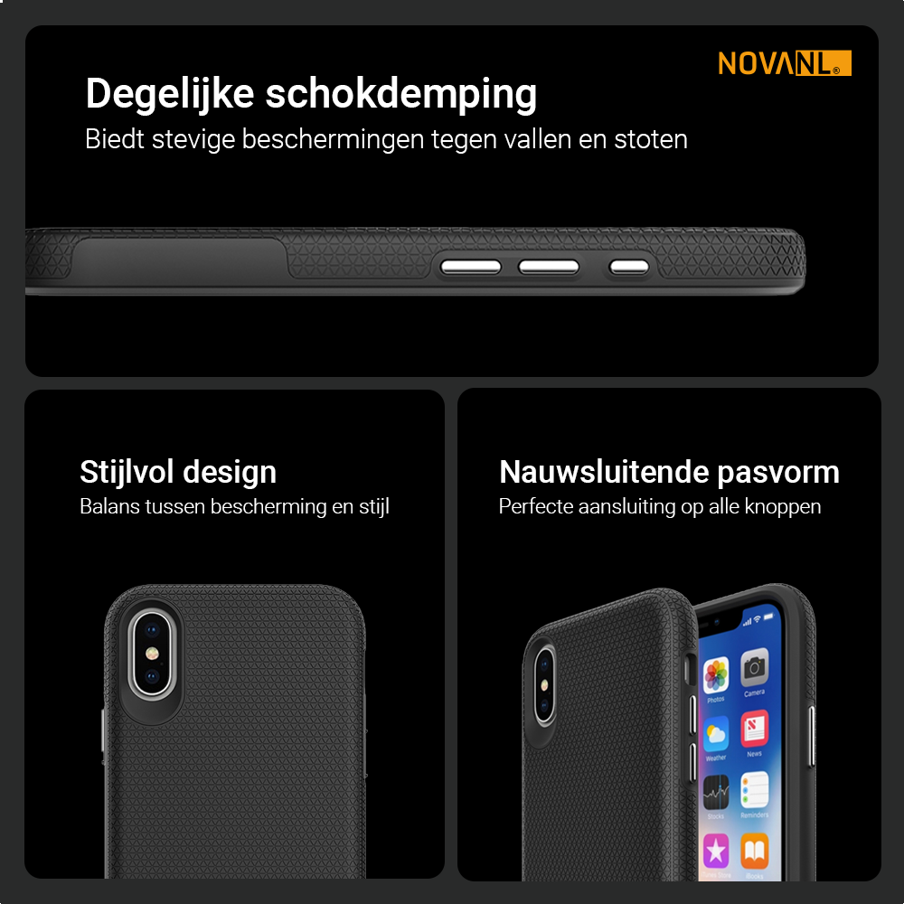 NOVANL GripArmor-Tasche für iPhone X/XS
