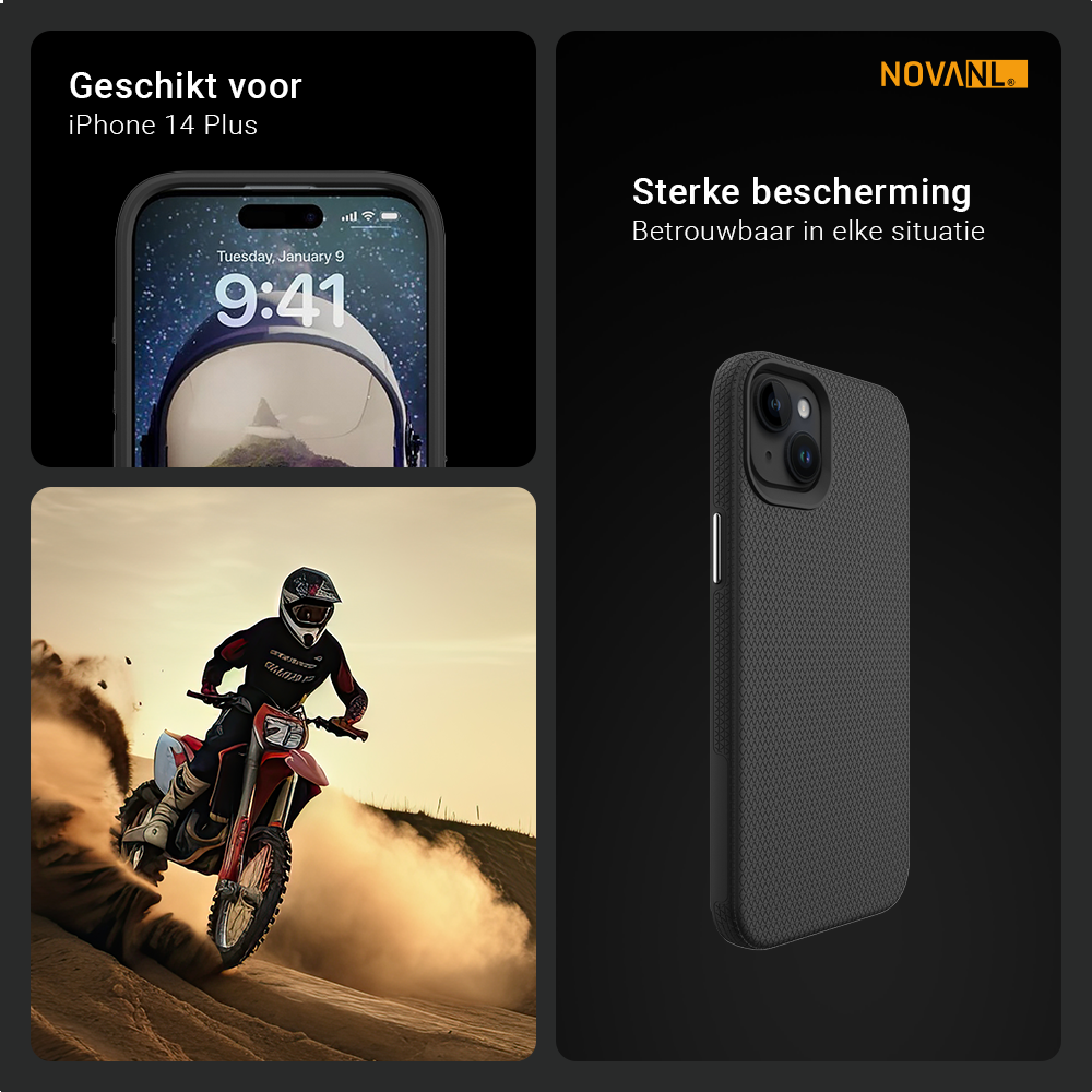 NOVANL GripArmor-Tasche für iPhone 14 Plus
