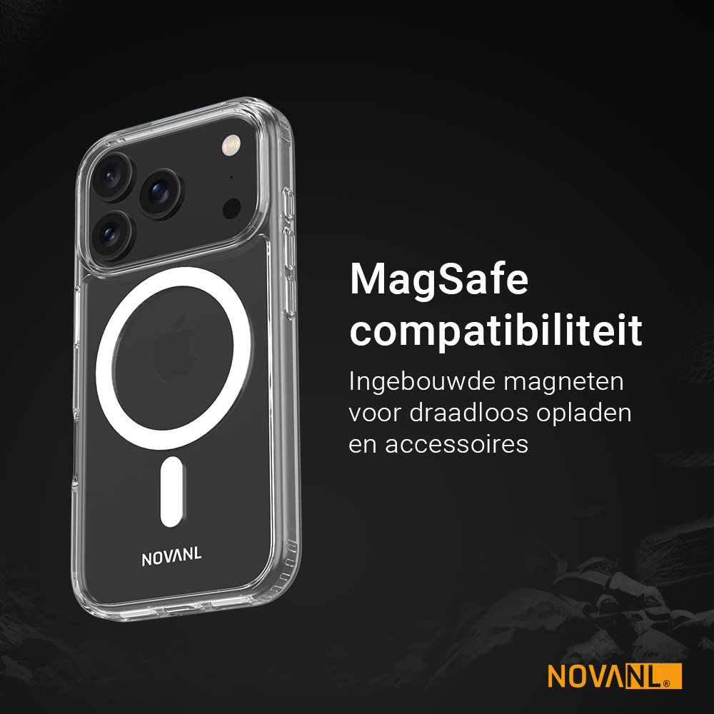 NOVANL ShockShield Case (incl. Magnetics) Compatible for iPhone 17 Pro