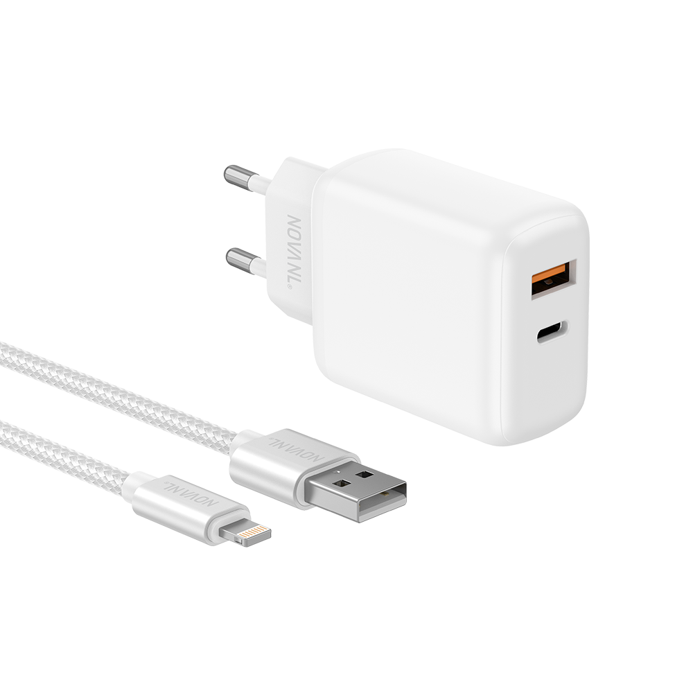 NOVANL ProCharge 30W mit SpeedCharge USB A auf 8 Pin