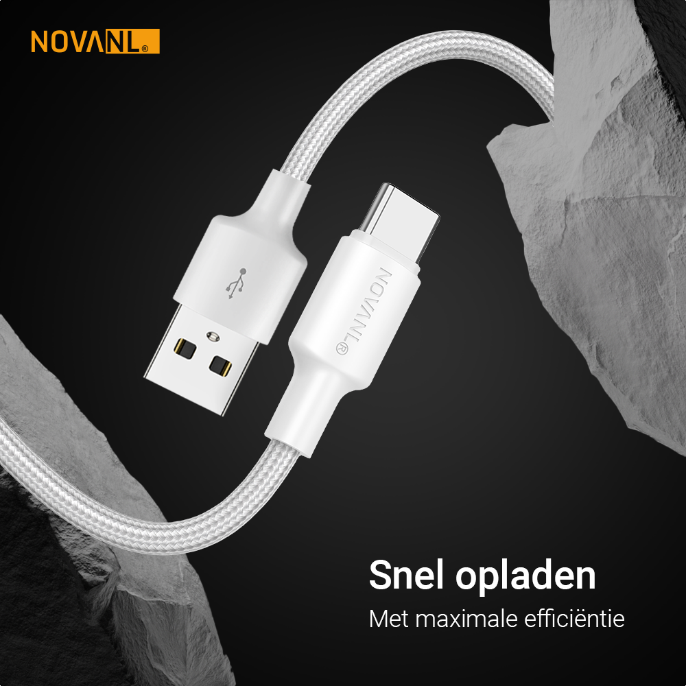 NOVANL SpeedCharge USB A auf USB-C Kabel 12W
