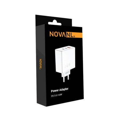 NOVANL ProCharge Ultra 65 W GaN 2 x USB-A und USB-C (Dreifachanschluss)