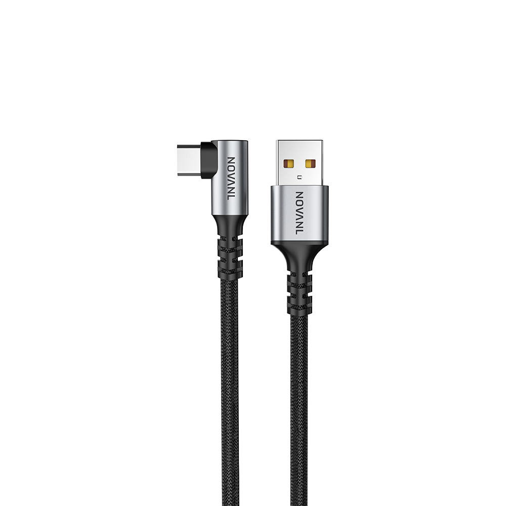 NOVANL SpeedCharge 90-graden USB A naar USB C kabel 18W (1.5M)