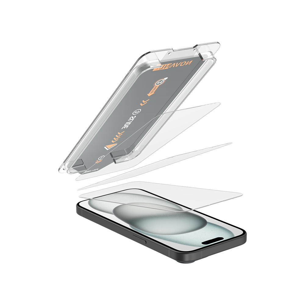 NOVANL 3er-Pack Displayschutzfolie für iPhone 16 Pro mit Installationskit