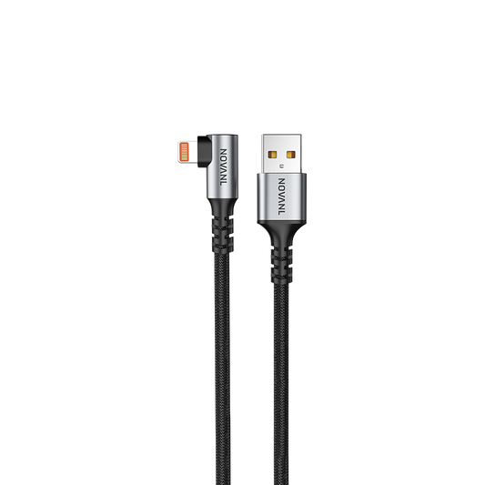 NOVANL SpeedCharge 90-Grad-USB-A-auf-8-Pin-Kabel 12 W (1,5 m)