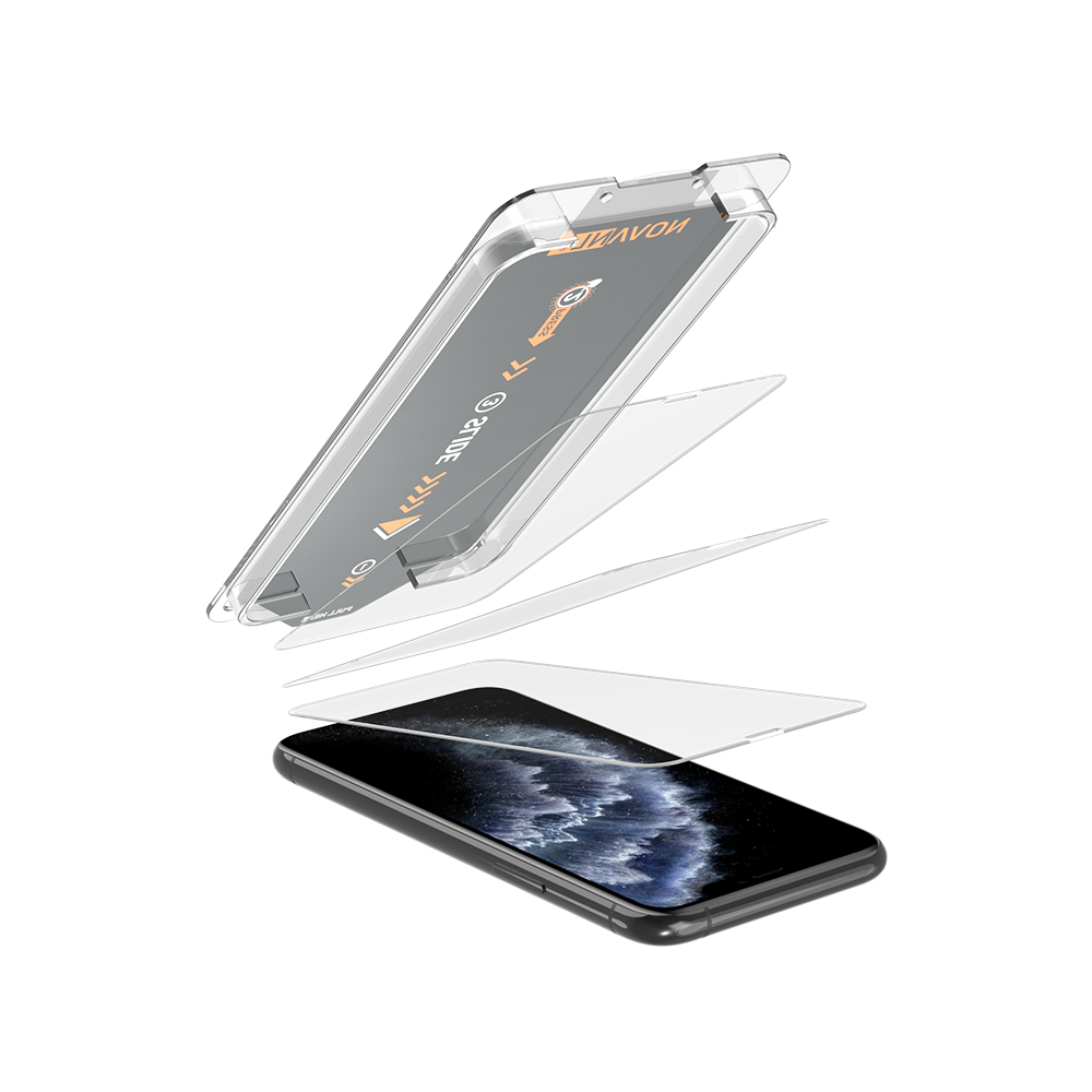 NOVANL 3er-Pack Displayschutzfolie für iPhone 11 Pro mit Installationskit