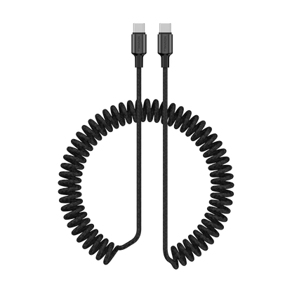 NOVANL SpeedCharge Spiral USB-C auf USB-C Kabel 60W (1,5M)
