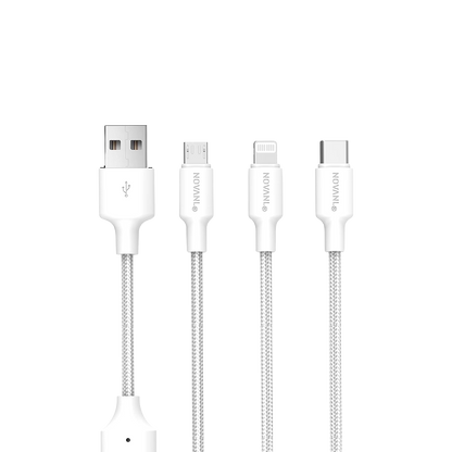 NOVANL SpeedCharge 1,5M USB A auf 3-in-1 12W