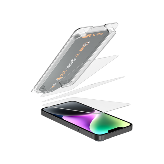 NOVANL 3er-Pack Displayschutzfolie für iPhone 14 mit Installationskit