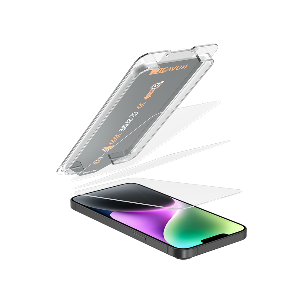 NOVANL 3er-Pack Displayschutzfolie für iPhone 14 Pro Max mit Installationskit