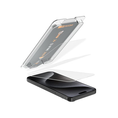 NOVANL 3er-Pack Displayschutzfolie für iPhone 15 Pro mit Installationskit