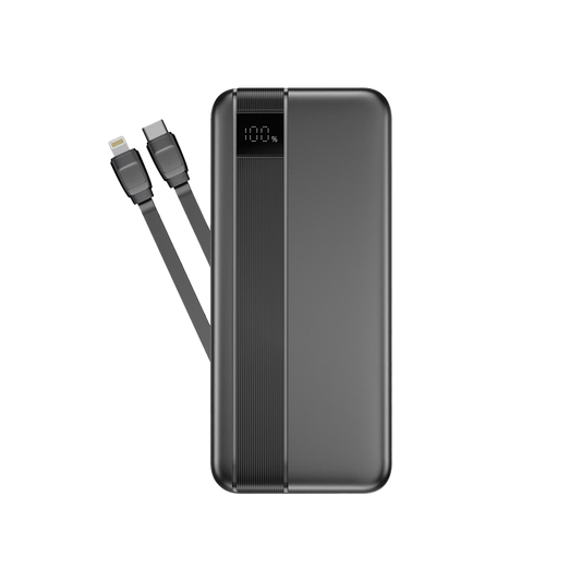 NOVANL PowerUp 10.000 mAh Dual-Kabel Powerbank