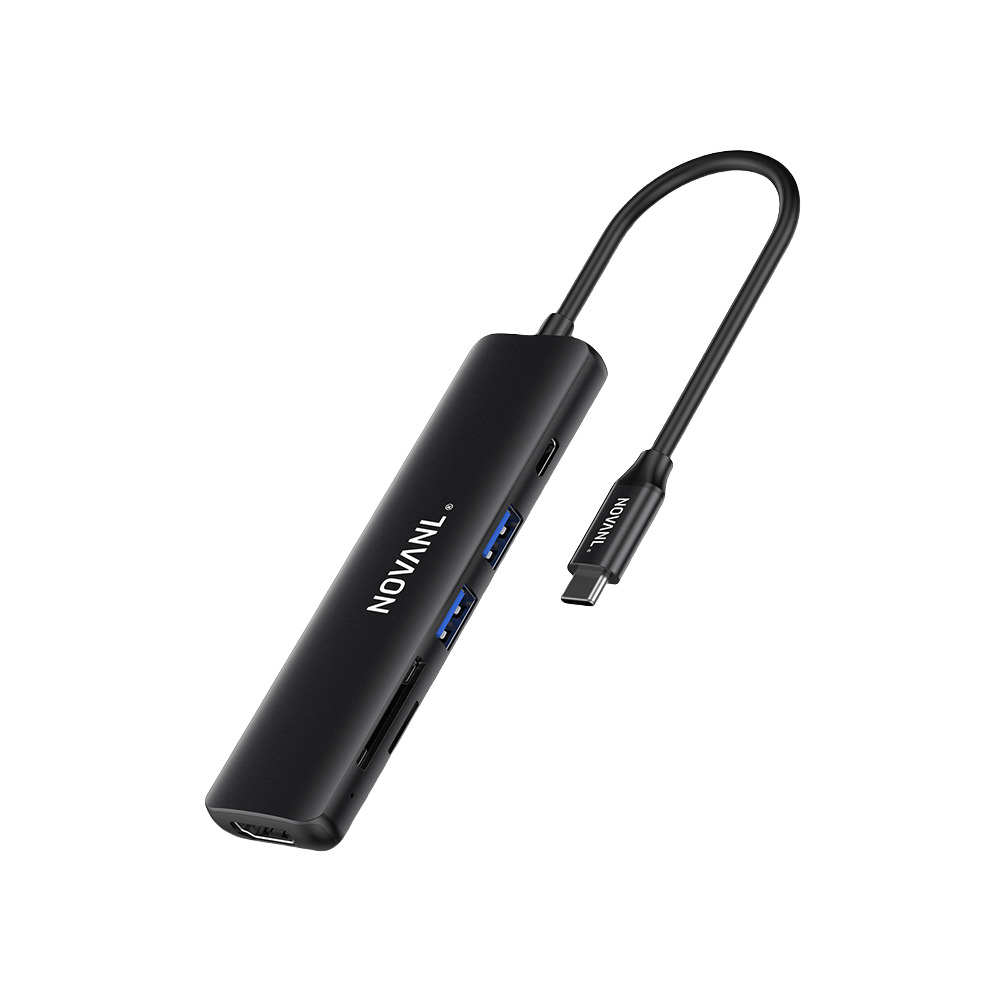 NOVANL Multifunktions-6-in-1-HDMI-Hub mit USB-C