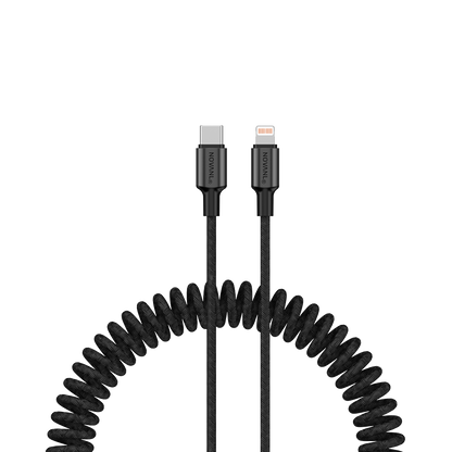 NOVANL SpeedCharge Spiral USB-C auf 8-Pin-Kabel 20 W (1,5 m)