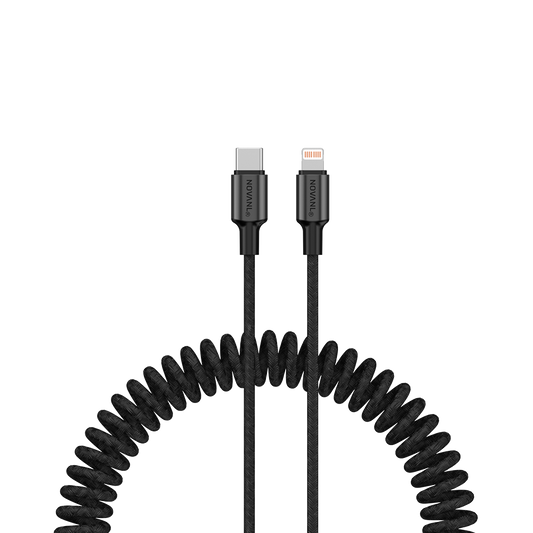 NOVANL SpeedCharge Spiral USB-C auf 8-Pin-Kabel 20 W (1,5 m)
