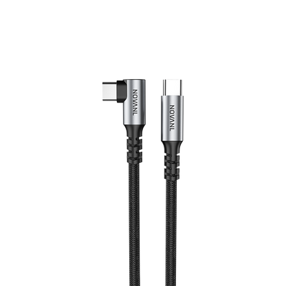 NOVANL SpeedCharge 90-Grad-USB-C-zu-USB-C-Kabel 60 W (1,5 m)