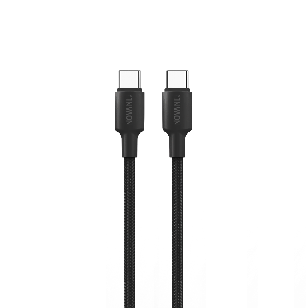 NOVANL SpeedCharge USB-C naar USB-C kabel 60W zwart Black
