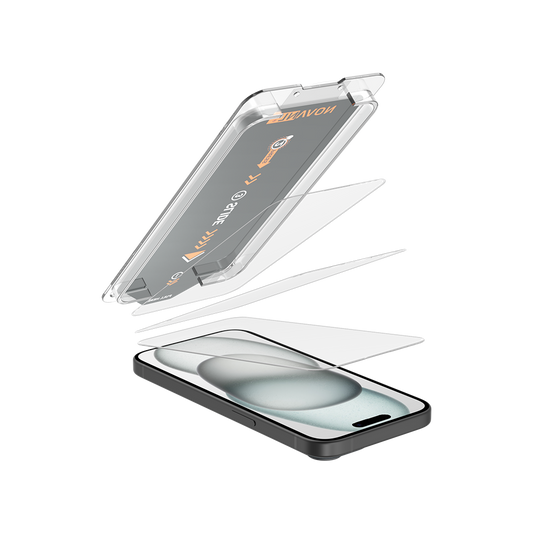 NOVANL 3er-Pack Displayschutzfolie für iPhone 16 mit Installationskit