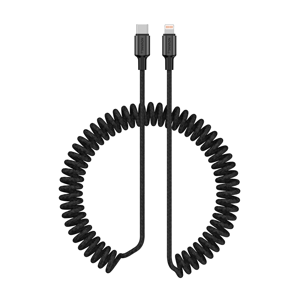 NOVANL SpeedCharge Spiral USB-C auf 8-Pin-Kabel 20 W (1,5 m)