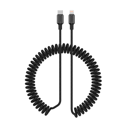 NOVANL SpeedCharge Spiral USB-C auf 8-Pin-Kabel 20 W (1,5 m)