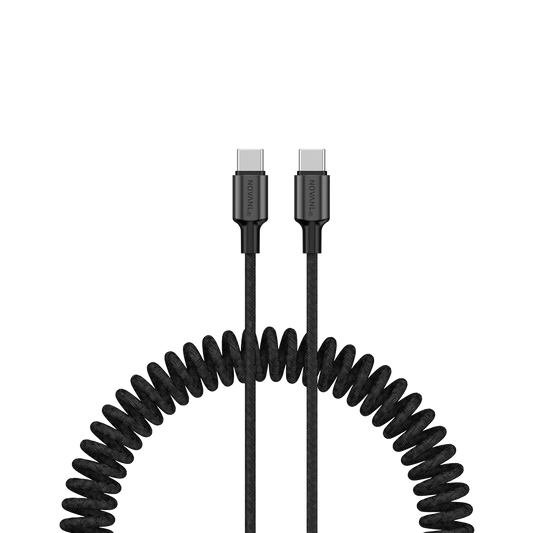NOVANL SpeedCharge Spiral USB-C auf USB-C Kabel 60W (1,5M)