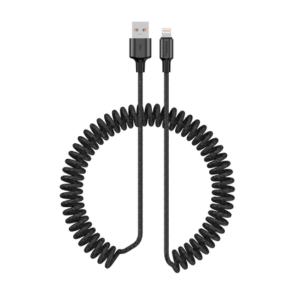 NOVANL SpeedCharge Spiral-USB-A-auf-8-Pin-Kabel 12 W (1,5 m)