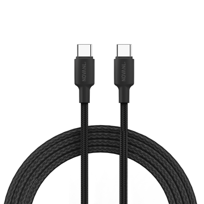 NOVANL SpeedCharge USB-C naar USB-C kabel 60W zwart Black
