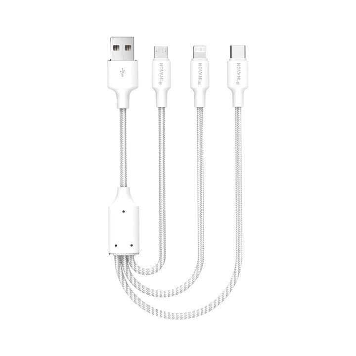 NOVANL SpeedCharge 1,5M USB A auf 3-in-1 12W