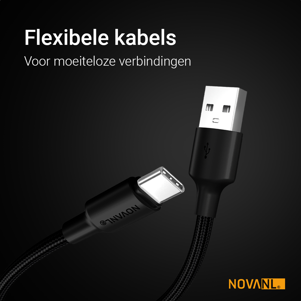 NOVANL SpeedCharge USB A auf USB-C Kabel 12W