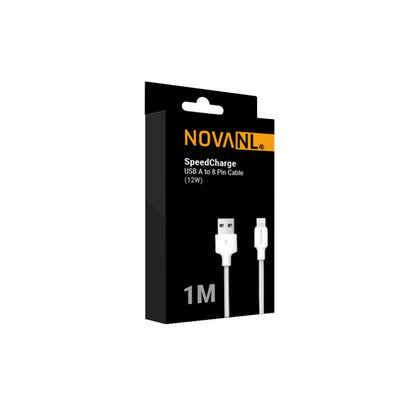 NOVANL SpeedCharge 1M USB A auf 8 Pin Kabel 12W