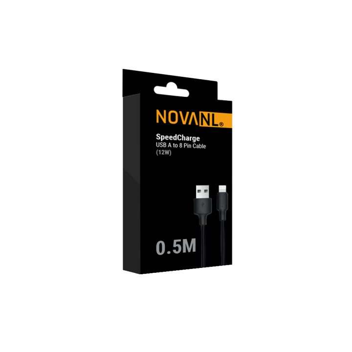 NOVANL SpeedCharge 0,5M USB A auf 8 Pin Kabel 12W