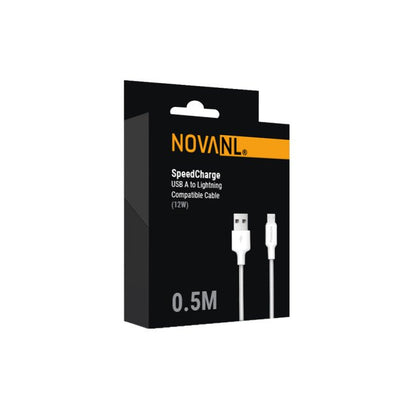 NOVANL SpeedCharge 0,5M USB A auf 8 Pin Kabel 12W