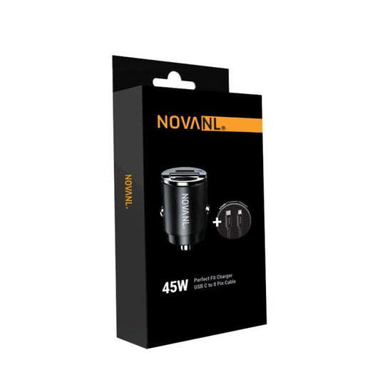 NOVANL PowerFit Pro 45W mit SpeedCharge USB-C auf 8 Pin