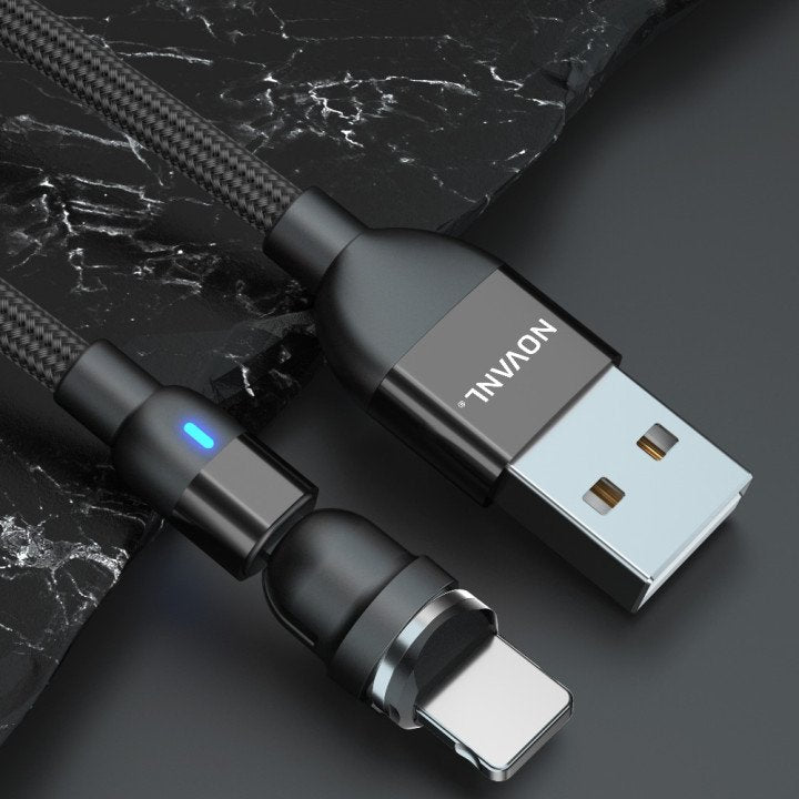 NOVANL SpeedCharge Magnetisches USB A auf 8 Pin (1M)