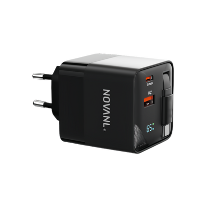 NOVANL GaNCharge Pro 65W Ladegerät Inkl. USB-C Kabel
