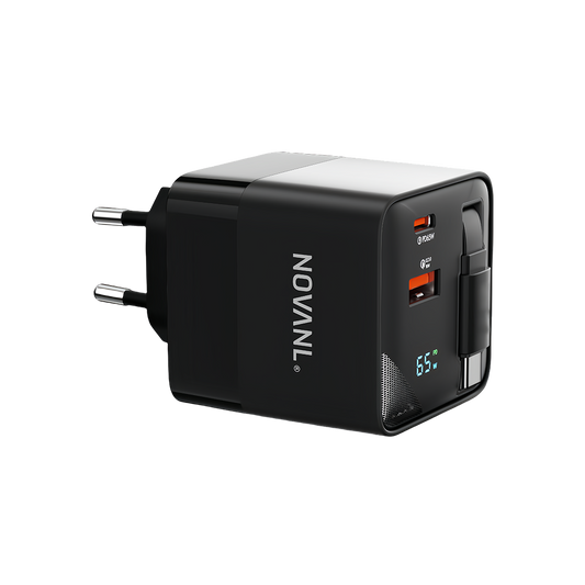 NOVANL GaNCharge Pro 65W Ladegerät Inkl. USB-C Kabel
