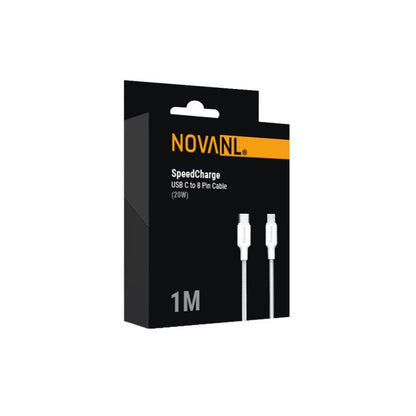 NOVANL SpeedCharge 1M USB C auf 8 Pin Kabel 20W