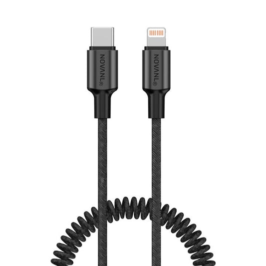 NOVANL SpeedCharge Spiral USB-C auf 8-Pin-Kabel 20 W (1,5 m)