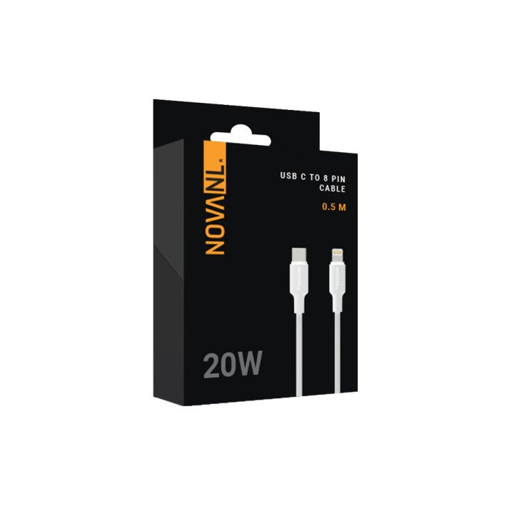 NOVANL SpeedCharge 0,5M USB C auf 8 Pin Kabel 20W