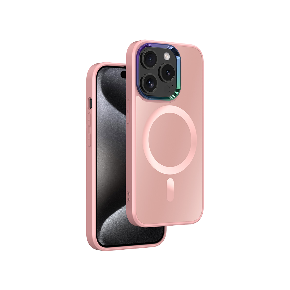 NOVANL GuardArmor Hoesje voor iPhone 15 Pro Roze Pink