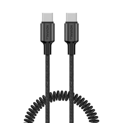 NOVANL SpeedCharge Spiral USB-C auf USB-C Kabel 60W (1,5M)