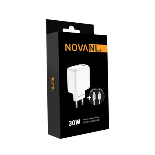 NOVANL ProCharge 30W mit SpeedCharge USB A auf 8 Pin