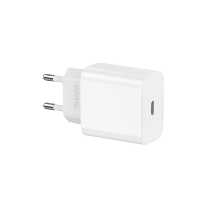 NOVANL ProCharge Adapter 20W met SpeedCharge USB-C naar Lightning white 